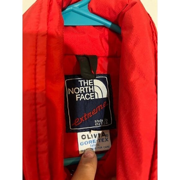 VTG The North Face Extreme Women's Red 80s Winter Jacket Sz Large - Picture 3 of 10
